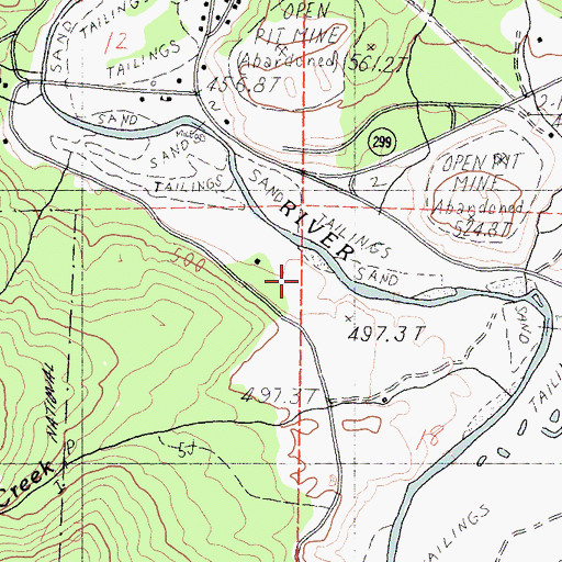 Topographic Map of Mill Creek, CA