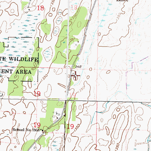 Topographic Map of Oak Lane Dairy Farm, MN