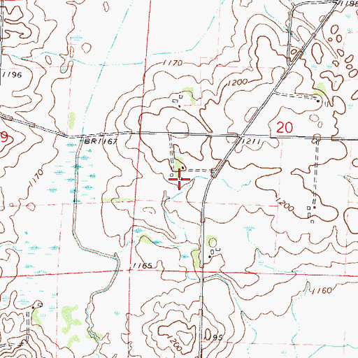 Topographic Map of Schlangen Dairy Farm, MN