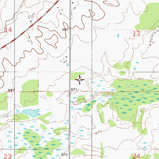 Topographic Map of Saumer Dairy Farm, MN