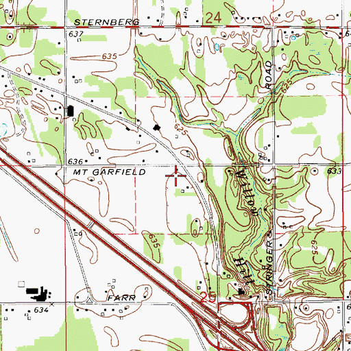 Topographic Map of Fruitport Township Fire Department Station 1, MI