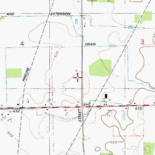 Topographic Map of South Haven Area Emergency Services Station 4, MI