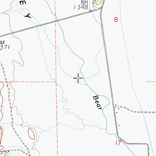 Topographic Map of Mill Creek, CA