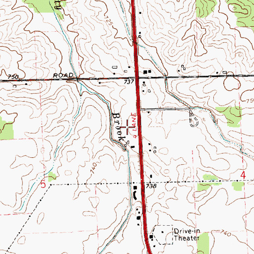 Topographic Map of Clinton Area Fire and Rescue Station 1 Headquarters, MI