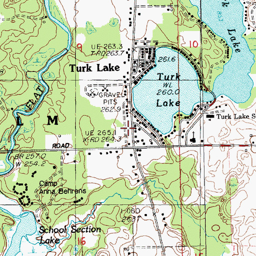 Topographic Map of Montcalm Township Fire Department, MI
