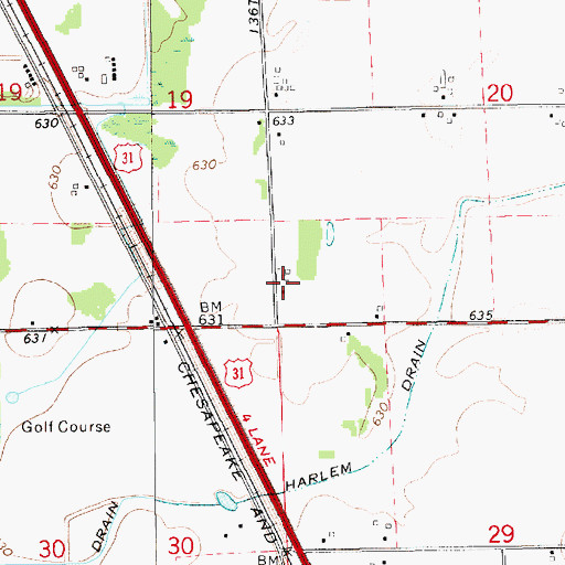 Topographic Map of Olive Township Fire and Rescue, MI