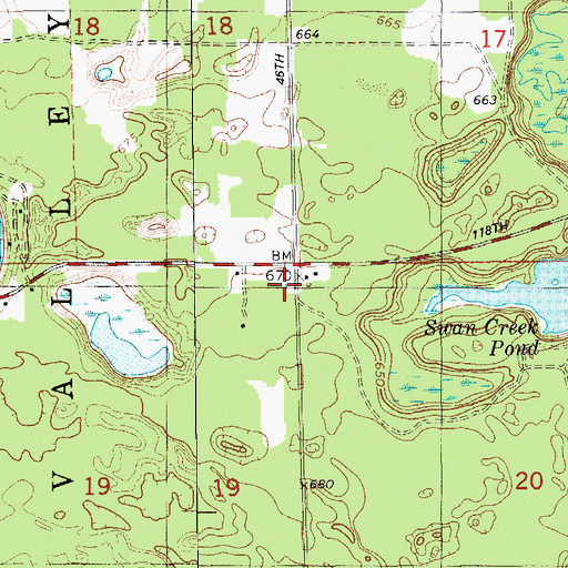 Topographic Map of Michigan Department of Natural Resources Allegan Field Office, MI