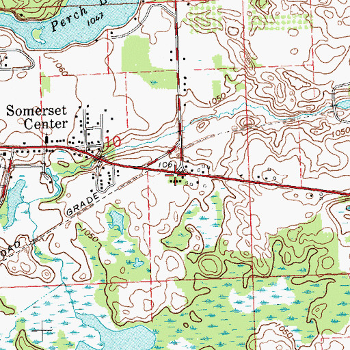 Topographic Map of Somerset Township Fire and Emergency Medical Services, MI