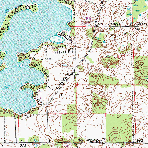Topographic Map of Prairieville Township - Pine Lake Fire Department, MI