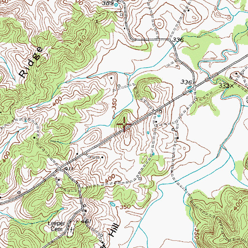 Topographic Map of Grand Lakes Fire District 3, KY