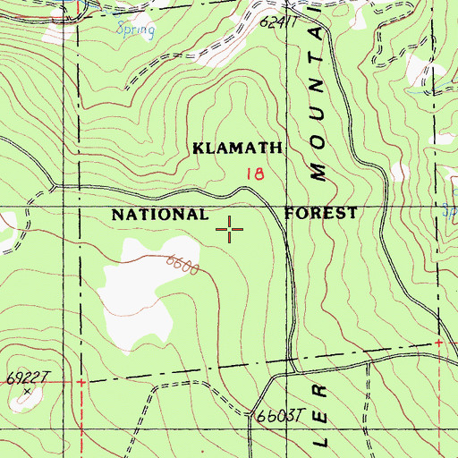 Topographic Map of Miller Mountain, CA