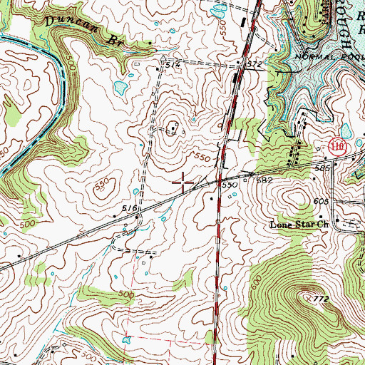 Topographic Map of Falls of Rough Volunteer Fire Department, KY