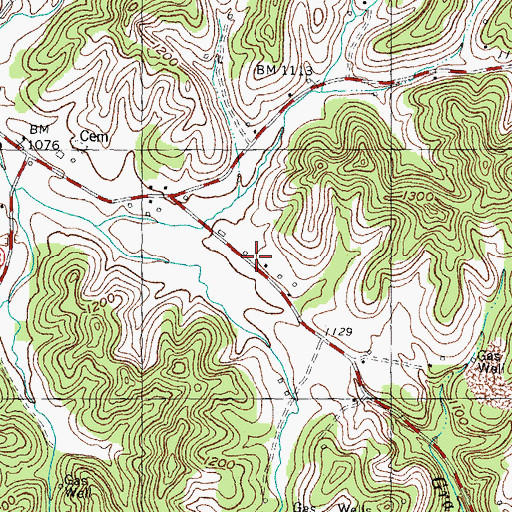 Topographic Map of Fogertown Fire and Rescue Department, KY