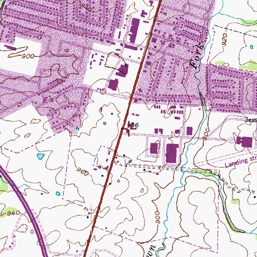 Topographic Map of Nicholasville Fire Department Station 2, KY
