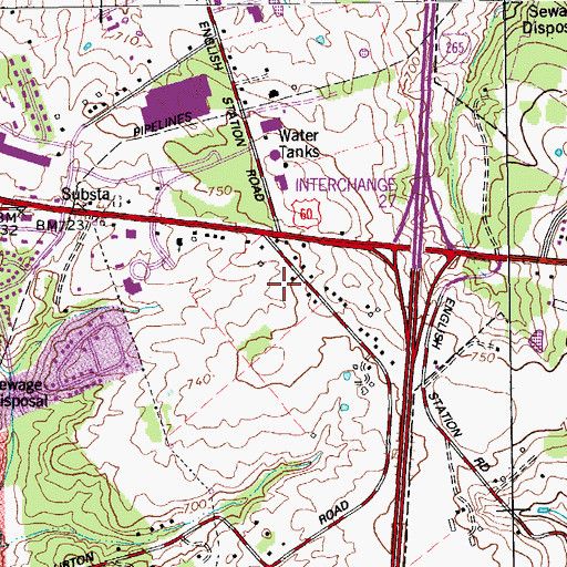 Topographic Map of Middletown Fire District Station 1, KY
