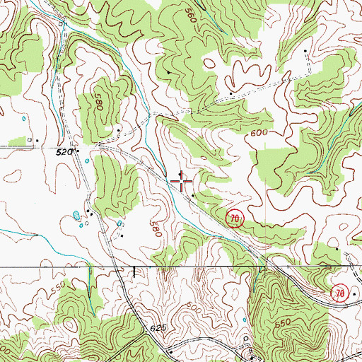 Topographic Map of 4th District Volunteer Fire Station, KY