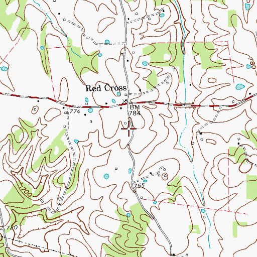 Topographic Map of South Barren Fire Department, KY