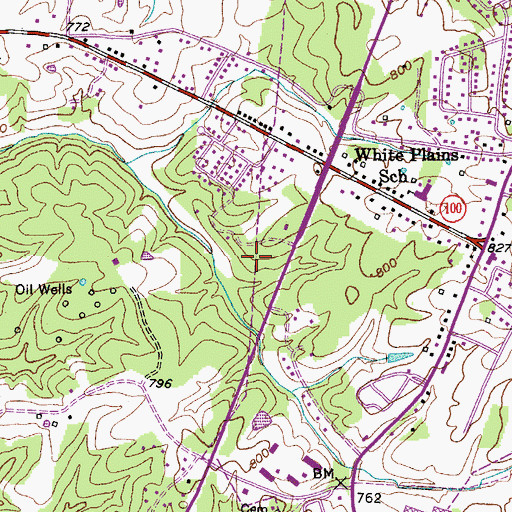 Topographic Map of Scottsville Fire Department Station 2, KY
