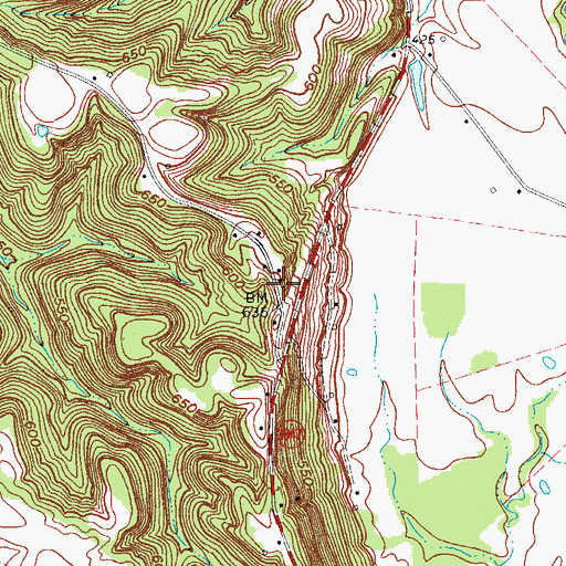 Topographic Map of Wolf Creek Fire Department, KY