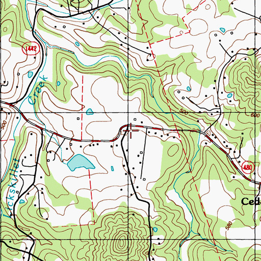 Topographic Map of Southeast Bullitt Fire and Rescue, KY