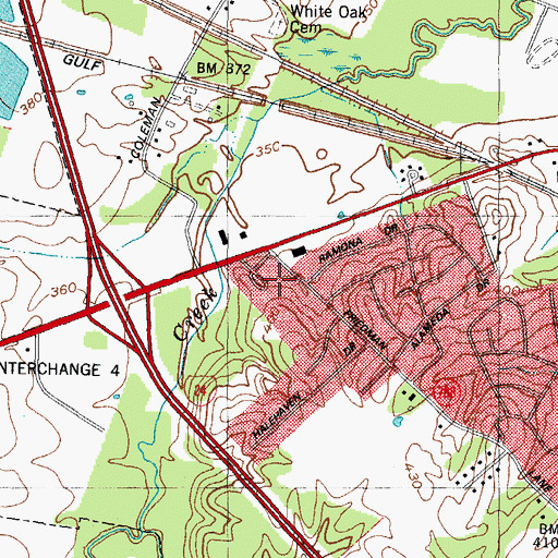 Topographic Map of Paducah Fire Department Station 3, KY