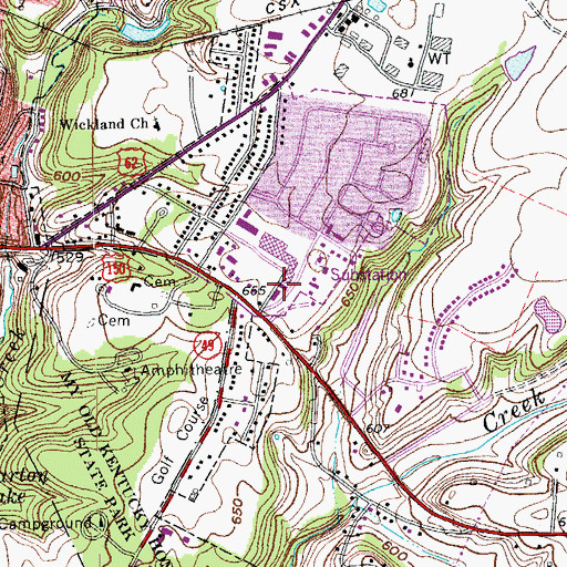 Topographic Map of Nelson County Dispatch Center, KY