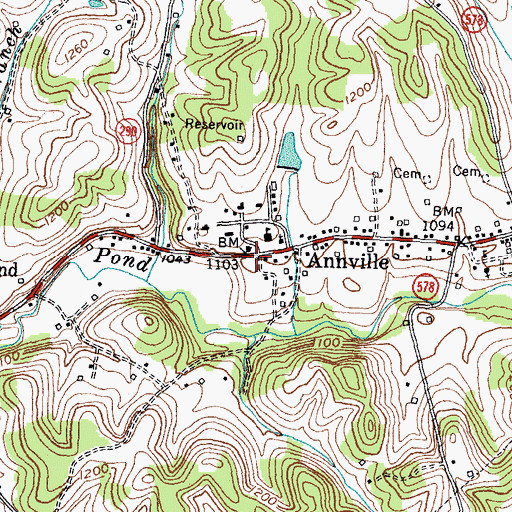 Topographic Map of Pond Creek Fire Department, KY