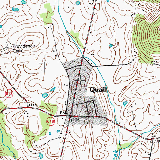 Topographic Map of Western Rockcastle Volunteer Fire Department, KY
