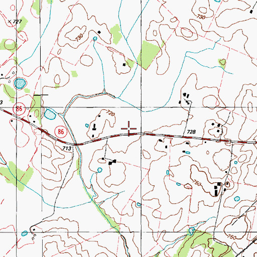 Topographic Map of Kentucky 86 Fire Department, KY