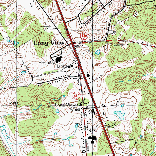 Topographic Map of Radcliff Fire Department Station 2, KY