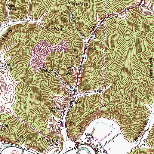 Topographic Map of Royalton Volunteer Fire Department, KY