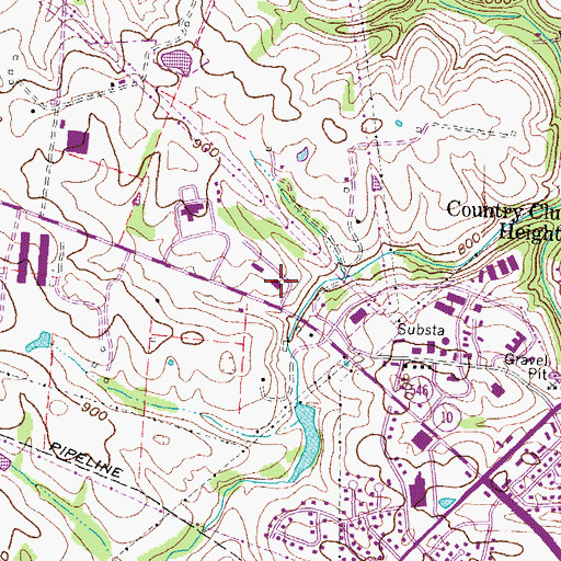Topographic Map of Maysville Fire Department Station 2, KY