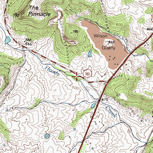 Topographic Map of Mattoon Volunteer Fire Department, KY