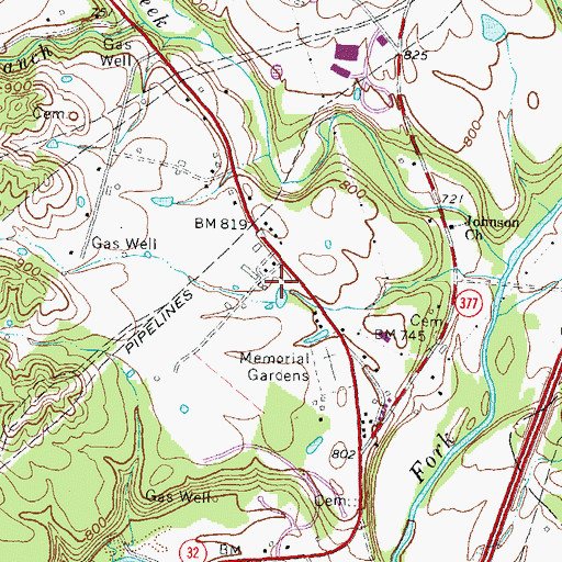 Topographic Map of Morehead Fire Department Station 2, KY
