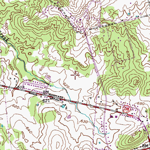 Topographic Map of Russellville Rural Fire Department, KY