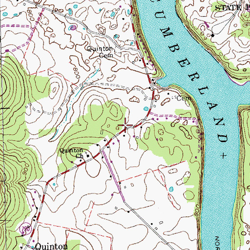 Topographic Map of Bronston Fire Department, KY