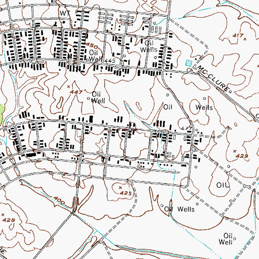 Topographic Map of Whispering Meadows Volunteer Fire Department, KY