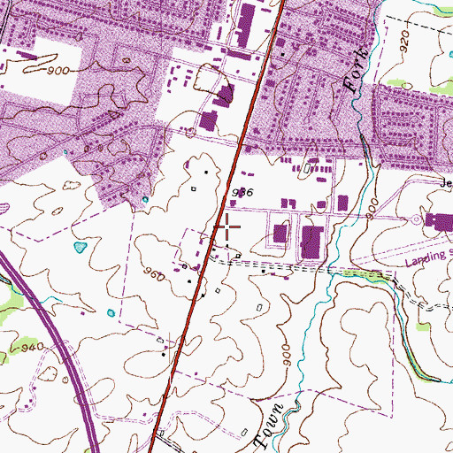 Topographic Map of Jessamine County Fire District Station 1, KY