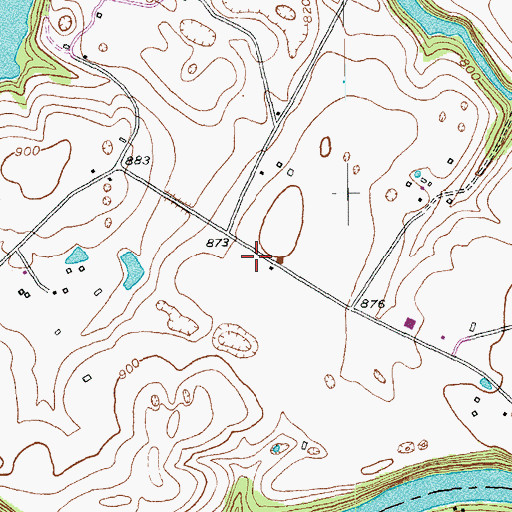 Topographic Map of Camp Dick Fire Department Station 3, KY