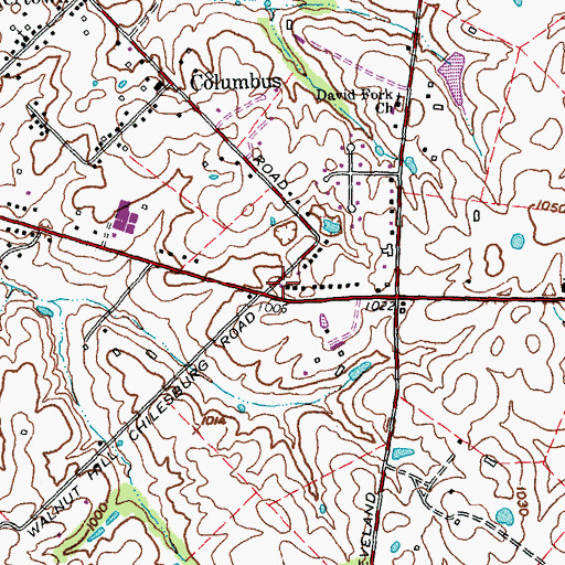 Topographic Map of Lexington Fire Department Station 17, KY