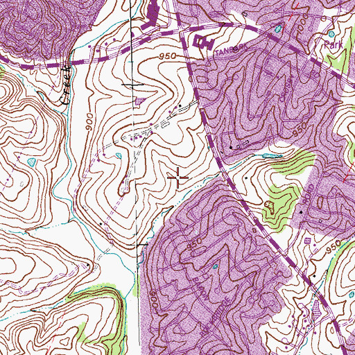 Topographic Map of Lexington Fire Department Station 22, KY