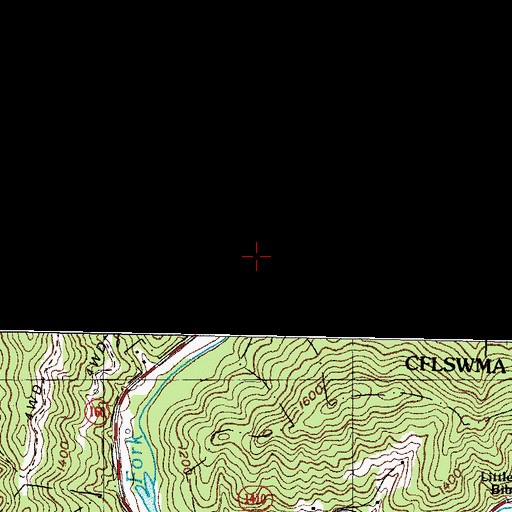 Topographic Map of Carr Creek Volunteer Fire Department, KY