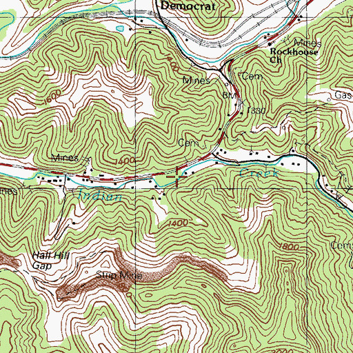 Topographic Map of Colson Volunteer Fire Department, KY