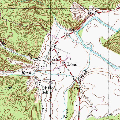 Topographic Map of Load Volunteer Fire Department, KY