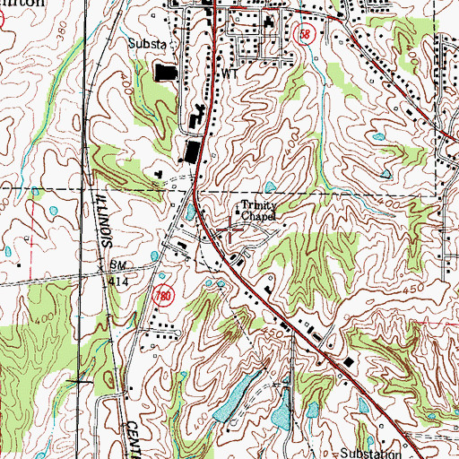 Topographic Map of Hickman Fire and Rescue, KY