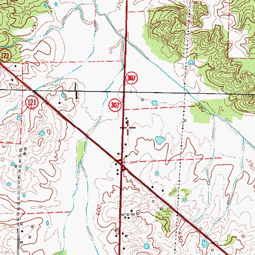 Topographic Map of Cunningham Fire Department Station 2, KY