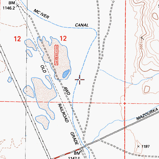 Topographic Map of Moiver Canal, CA