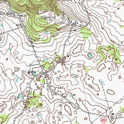 Topographic Map of Browning Volunteer Fire Department Station 2, KY