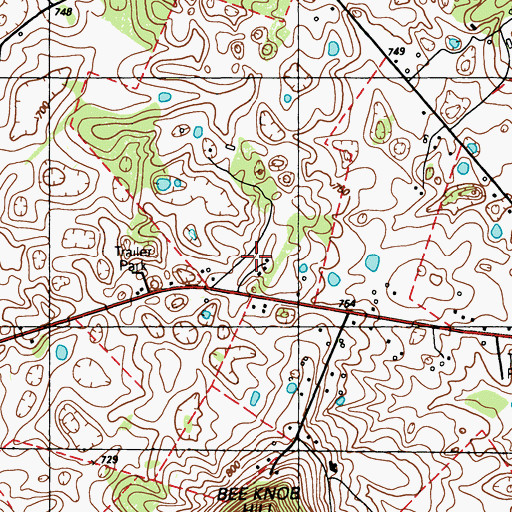 Topographic Map of Flaherty Fire and Rescue Department Station 2, KY