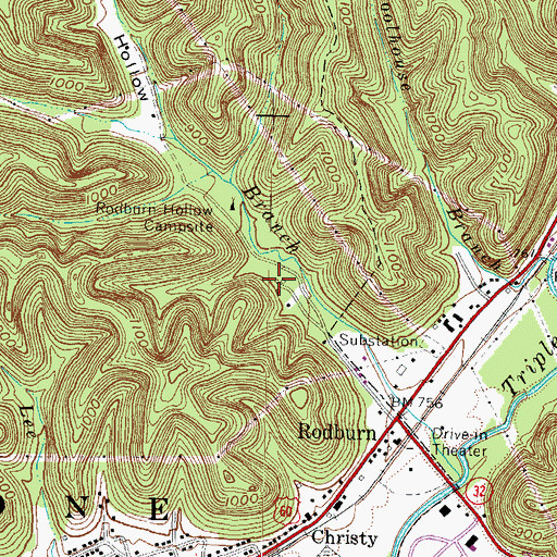 Topographic Map of Kentucky Division of Forestry Northeastern District, KY